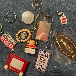 Assorted Vintage Keychain Collection
